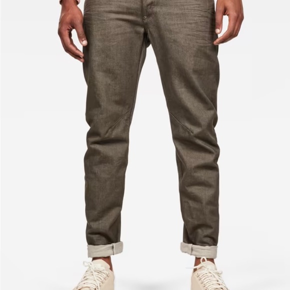 G STAR - NWT - TOBOG mens jeans 3D Relaxed Tappered Army Denim size 31x32 - Picture 2 of 4